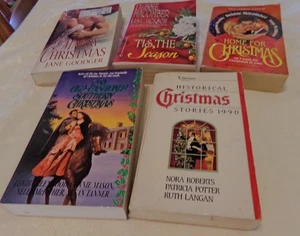Christmas Romance Lot of 5 Books Historical Modern Debbie Macomber More VGUC - Picture 1 of 5