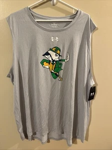 2025 Used Notre Dame football Team Issued Under Armour Sleeveles Orange bowl 3XL - Picture 1 of 6