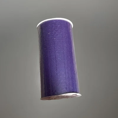 Purple Glitter Enhanced Ribbon 6 IN x 25 YD Spool - Image 1 of 2