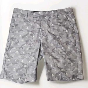 G Fore Men's Golf Shorts Size 35 Skulls Camo Gray - Picture 1 of 6