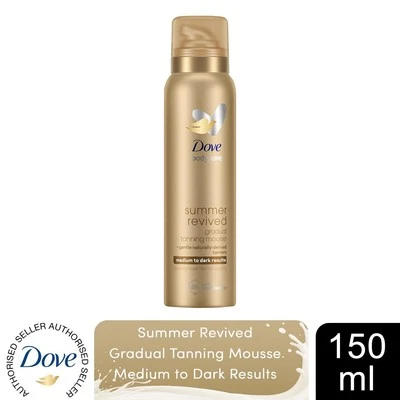 Dove Derma Spa Self Tan Body Mousse Summer Revived for Medium to Dark Skin 150ml