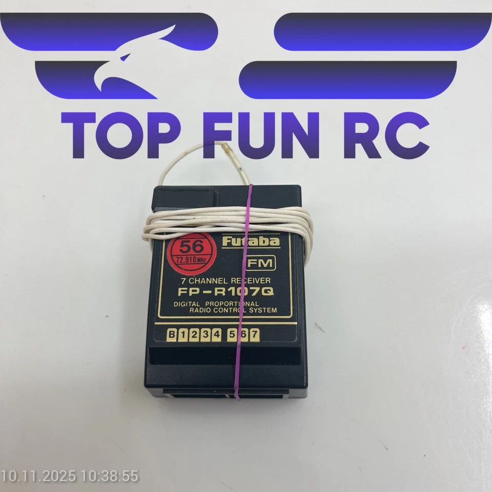 FUTABA FP-R107Q 7-CHANNEL RECEIVER CHANNEL 56 72.910MHz - Image 1 of 1
