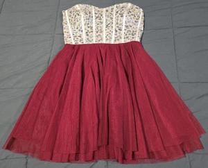 Nights By Teeze Me Damen Junior 7/8 Heimkehr formelles Kleid mit Schmucksteinen schulterfrei - Bild 1 von 18