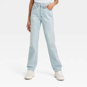Women's High-Rise 90's Straight Jeans - Universal Thread Vintage Light Wash 30 - Picture 1 of 14