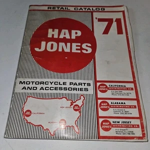 Hap Jones Distributing Co. Catalog 1971 Motorcycle Parts & Accessories - Picture 1 of 6