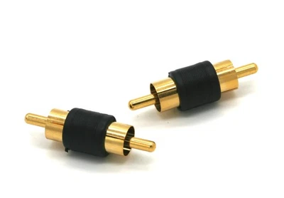 RCA-Male to RCA-Male Adapter Gold - Image 1 of 3