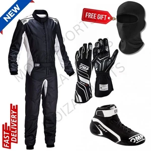Neu OMP GO KART Rennanzug Level 2 MIT Schuhen / Handschuhen + Sturmhaube Sublimation - Bild 1 von 7