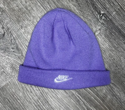 Chapéu gorro roxo Nike bebê criança logotipo presente inverno - Imagem 1 de 3
