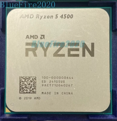 AMD Ryzen 5 4500 Socket AM4 3.6GHz 6Core 12T 8MB 65W Cache R5 4500 CPU Processor - Image 1 of 4