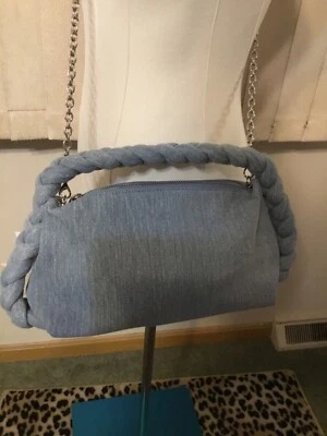 Nuevo con etiquetas Bolso de Hombro Denim Correa de Cadena Bandolera Jean Cartera sin asas Bolsos de Mano Foto 1 de 4