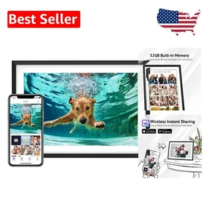 10.1-Inch WiFi Digital Picture Frame with 32GB Storage - Share Memories Insta... - Picture 1 of 8