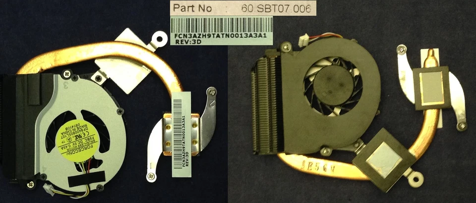 Radiador/Heatsink + Ventilador para ACER Aspire One 521 , LT22 60.SBT07.006 - Imagen 1 de 1