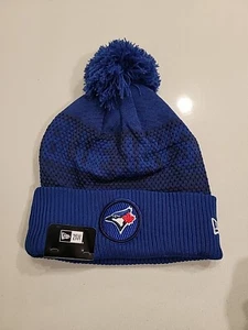 Toronto Blue Jays New Era Authentic Collection Cuffed Knit Blue Beanie Hat Pom - Picture 1 of 2