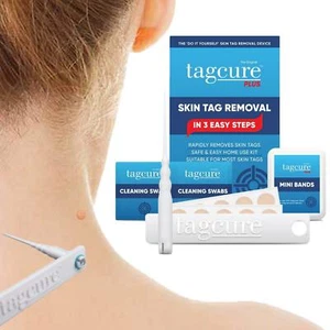 Tagcure PLUS Skin Tag DIY Removal Kit Safe Permanent Treatment Remover Device