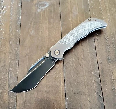 Merriken Knives Ultimatum Reate Dark Bronze With Black Micarta/ Blade Steel M390 - Image 1 of 4