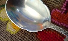 3 Kirk & Son Sterling Repousse Sm. Solid Berry/Casserole Spoon 8 3/8 No Mono