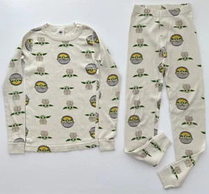 HANNA ANDERSSON Star Wars Mandalorian Grogu Long Johns Size 130 (US 8) - Picture 1 of 4