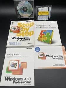 Microsoft Windows 2000 Professional+Server 1999 PC Computer CD+3.5" OS Software - Picture 1 of 5
