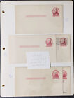 83 1 cent surcharge postal cards mounted collection 1920s [y.100]
