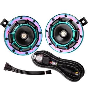 FARBIN Horn for Car Truck Train Motorcycle Super Tone 12V Metal Twin Horn Kit - Picture 1 of 12