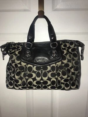 Coach Ashley Signature Satchel Bag Black F19242 no shoulder strap READ!!!!!! - Image 1 of 4