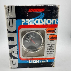 NOS Vintage Champ Ammeter Gauge 7-134 Back-lit Dial, In-Dash or Under Dash Mount - Picture 1 of 4
