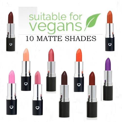 BEAUTY UK Langlebiger matter Lippenstift, intensive Farbe, butterglatt