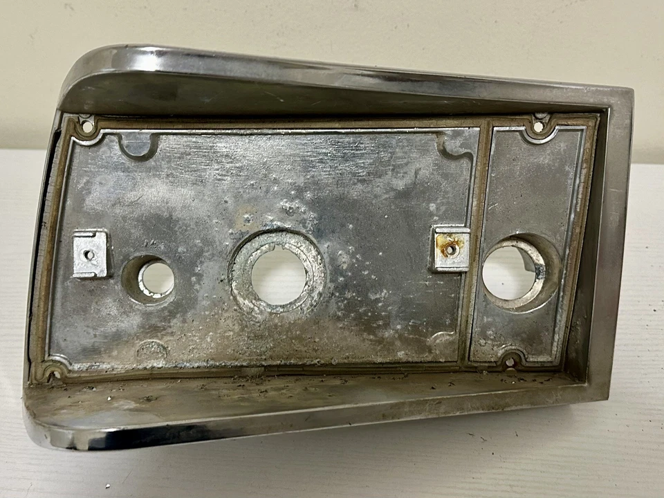 1974-1977 AMC Hornet Left Side Rear Chrome Tail Light Bezel Housing Assembly OEM - Image 1 of 4
