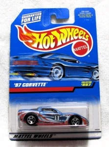 HOT WHEELS 1998 '97 CORVETTE BLUE 867 - Picture 1 of 3