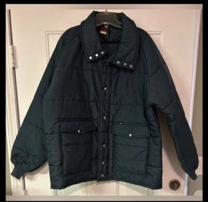 Giacca da lavoro Lee Puffer trapuntata anni '70 taglia uomo XL USA sci davanti vintage - Foto 1 di 11