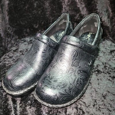 Born Concept b.o.c. Zuecos Florales Negros Talla 11 M Foto 1 de 4