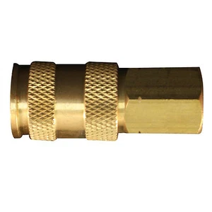 1 or 10 Milton 764 1/4" FNPT Coupler "V" Style HI-FLOW-Accepts A,M&V Style Plugs - Picture 1 of 1