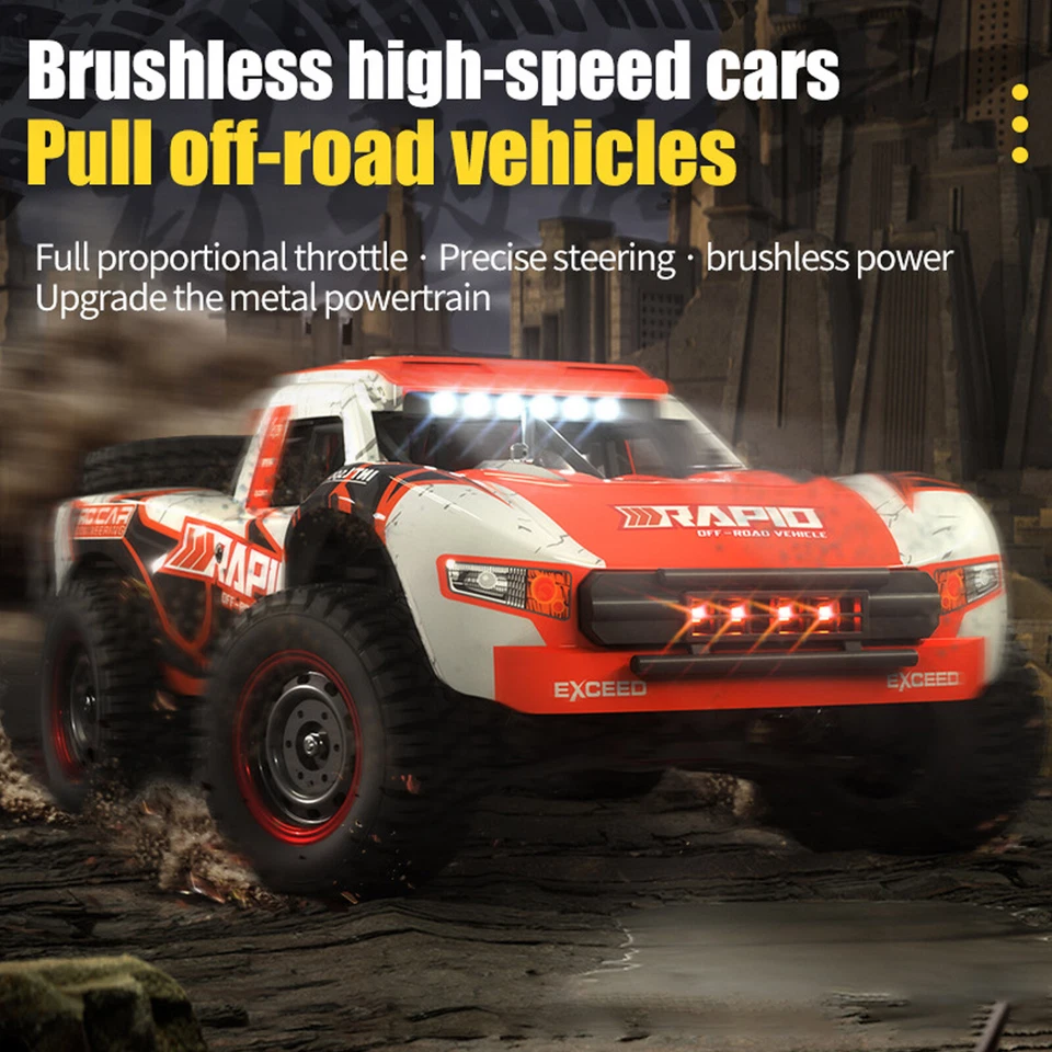 1:14 4WD Brushless 70KM/H High Speed RC Car Remote Control Car RC Drift Truckoyr - Image 1 of 4