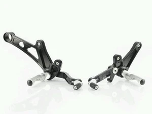 Ducati Diavel /Carbon CNC Racing Adjustable Rearsets Black Made In Italy - Picture 1 of 1