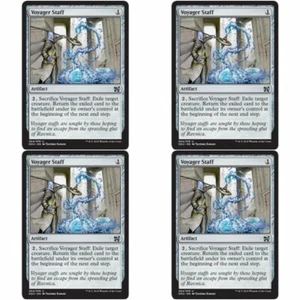 4 x VOYAGER STAFF NM Elves vs Inventors MTG Grey - Artifact Unc - Picture 1 of 1