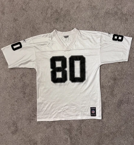 Vintage NFL Reebok Jerry Rice Oakland Raiders #80 Football Jersey Size Large Cover