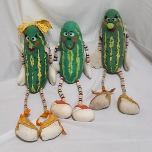 3 Vintage  Am Toy Super Pickle 1 Mr. & 2 Mrs. 14 Inches Long - Picture 1 of 3