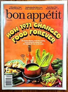 Bon Appetit Magazine Cooking Recipes April 2021 How 1971 Changed Cooking - Picture 1 of 1