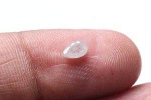 0.32Cts Natural Clear Milky White Pear / Drop Shape Loose Diamond 5.50mm VD11 - Picture 1 of 16