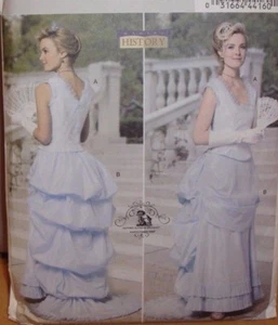 SEWING PATTERN Butterick 5696 VICTORIAN DRESS SKIRT TOP Size 8-14 - Picture 1 of 3