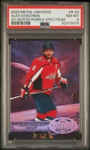 2020 Metal Universe ALEX OVECHKIN Retro Purple Spectrum /199 - Picture 1 of 2