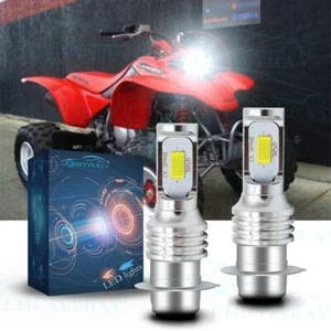 For Honda Sportrax TRX400EX 1999-2008 - 2x 6000K White LED Headlights Bulbs Kit - Picture 1 of 9