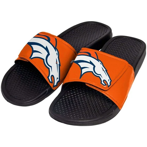 Denver Broncos NFL Team Big Logo Slide Slippers Cover
