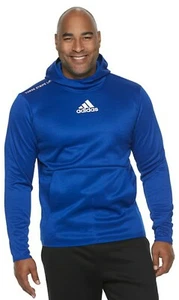 Felpa con cappuccio sportiva da uomo nuova con etichette taglia 3XLT alta Royal Adidas Team Issue Badge Of Sport - Foto 1 di 2