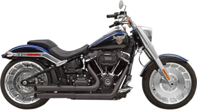 Sistema de escape Bassani Black Pro Street 2018-2020 Harley Fat Boy FXBR FLFB FXBRS Foto 1 de 4