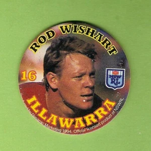 NSW RUGBY LEAGUE POG #16 1994 Rod Wishart, Illawarra Steelers - Imagen 1 de 2