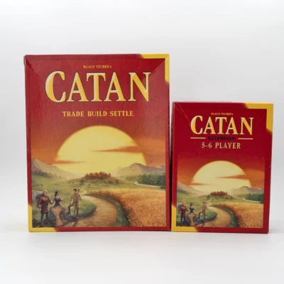 Catan 5th Edition Board Game With Extension (Complete, Open Box) — 第 1/4 张图片