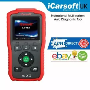 LATEST ICARSOFT FA V1.0 FIAT ALFA ROMEO SRS ABS Brake CAR DIAGNOSTIC SCAN TOOL - Picture 1 of 8