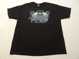 NEW Vintage World of Warcraft Blizzard JACKED UP Blizzcon BLACK T shirt SZ XL - Picture 1 of 5