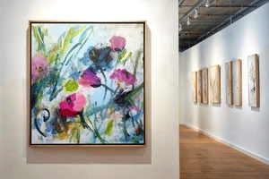 CHRISTIAN VAN ACKEREN "GARDENER'S DREAMS No. 01" ORIGINAL-GEMÄLDE 80 x 80 cm - Bild 1 von 2